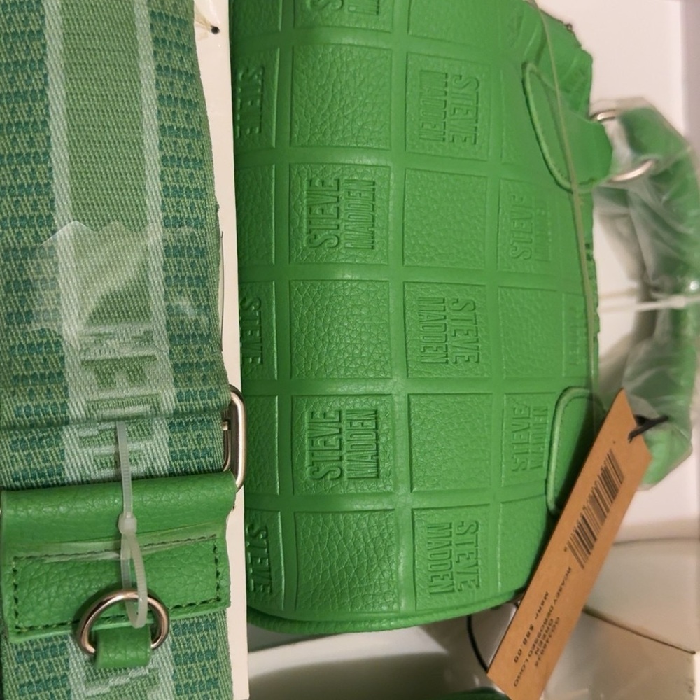 Steve Madden Bright Green Embossed Crossbody Bag